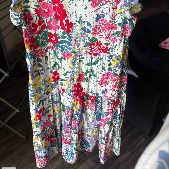 Women's Large Floral Midi Dress - Picture 4 of 4